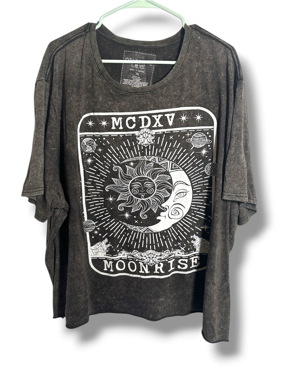 Obsessive Love Moon Tarot Crop Tee Size 3X